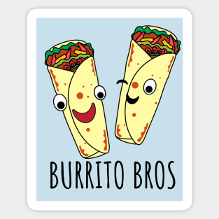 Burrito Bros Funny Burrito Brothers Sticker